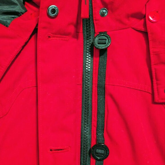 LIKE NEW (Repaired Inner Seam) Alpine Tek Womens Red Down Parka Winter Jacket XS - Picture 8 of 12